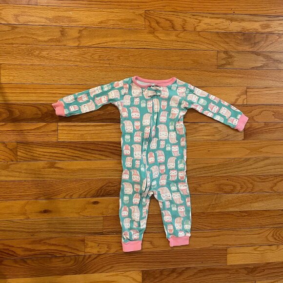Girls 9 Month Footie Pajamas 6-Piece Lot - Picture 5 of 13